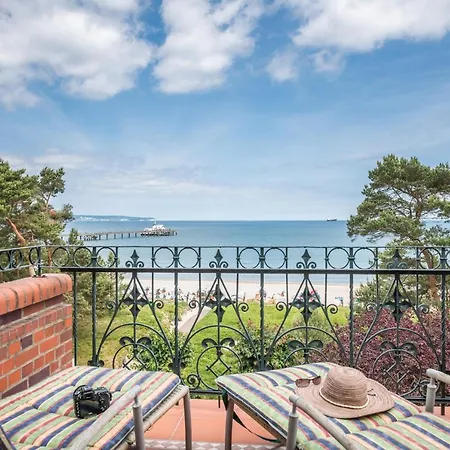 Direkt Am Mit Meerblick Und Balkon,villa Glueckspilz, * Binz
